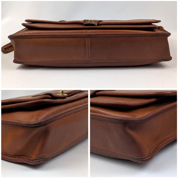 Vintage Coach Metropolitan Laptop Briefcase Messenger Bag Unisex Crossbody Strap - Picture 4 of 16